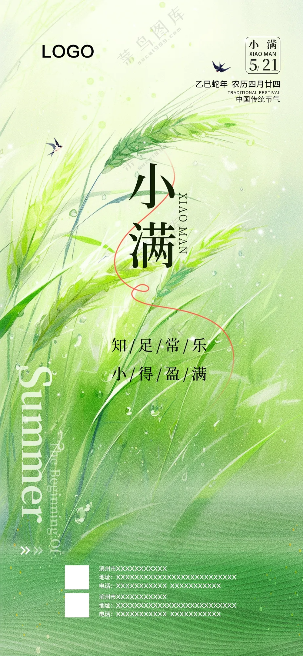 小满海报 二十四节气