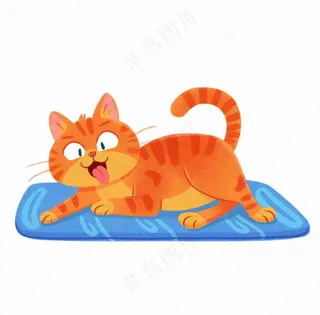 小猫猫咪宠物动物卡通插画免抠