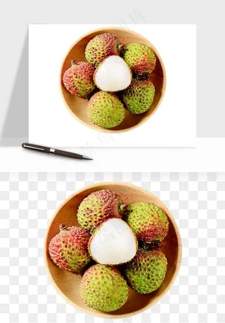 荔枝妃子笑水果png免抠