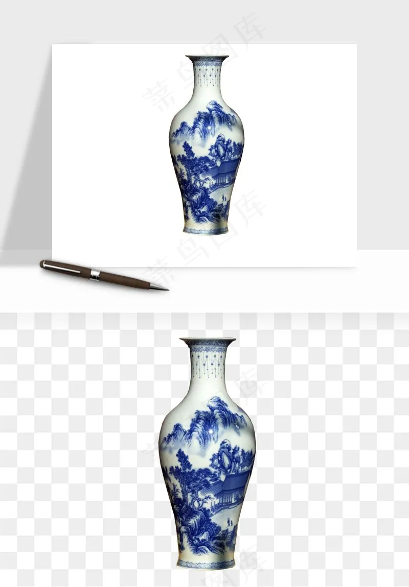 青花瓷陶瓷png免抠
