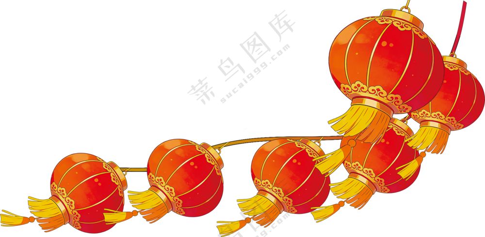 飘动灯笼素材