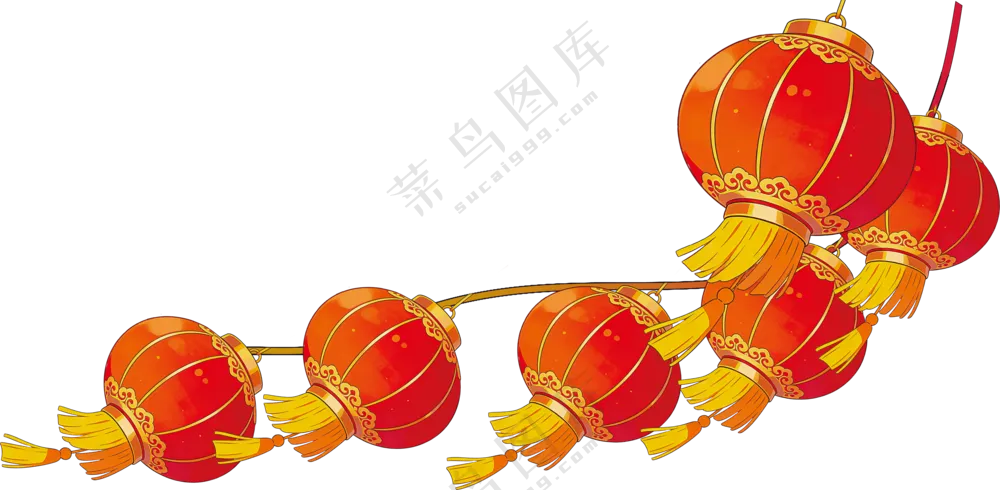 飘动灯笼素材