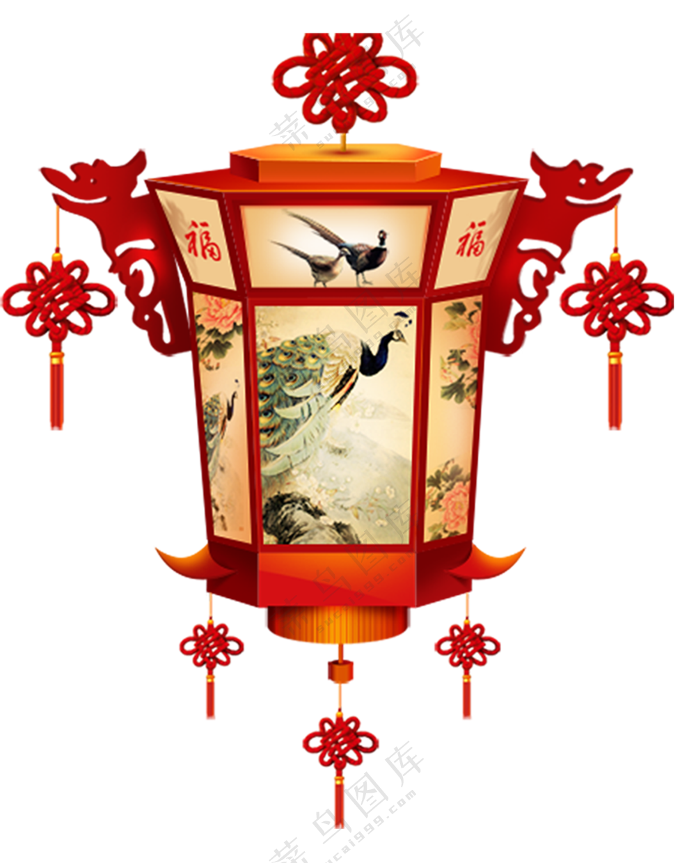 中国结手绘灯笼