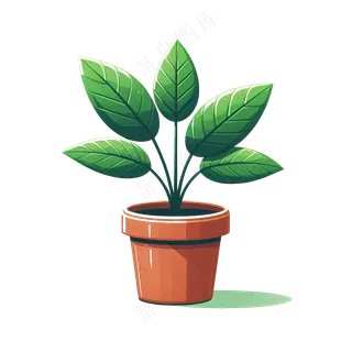 盆栽免抠元素