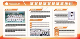 医院宣传栏医护人员览表医生护士简介