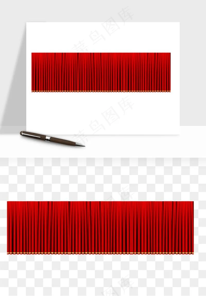 窗帘幕布帷幕png免抠