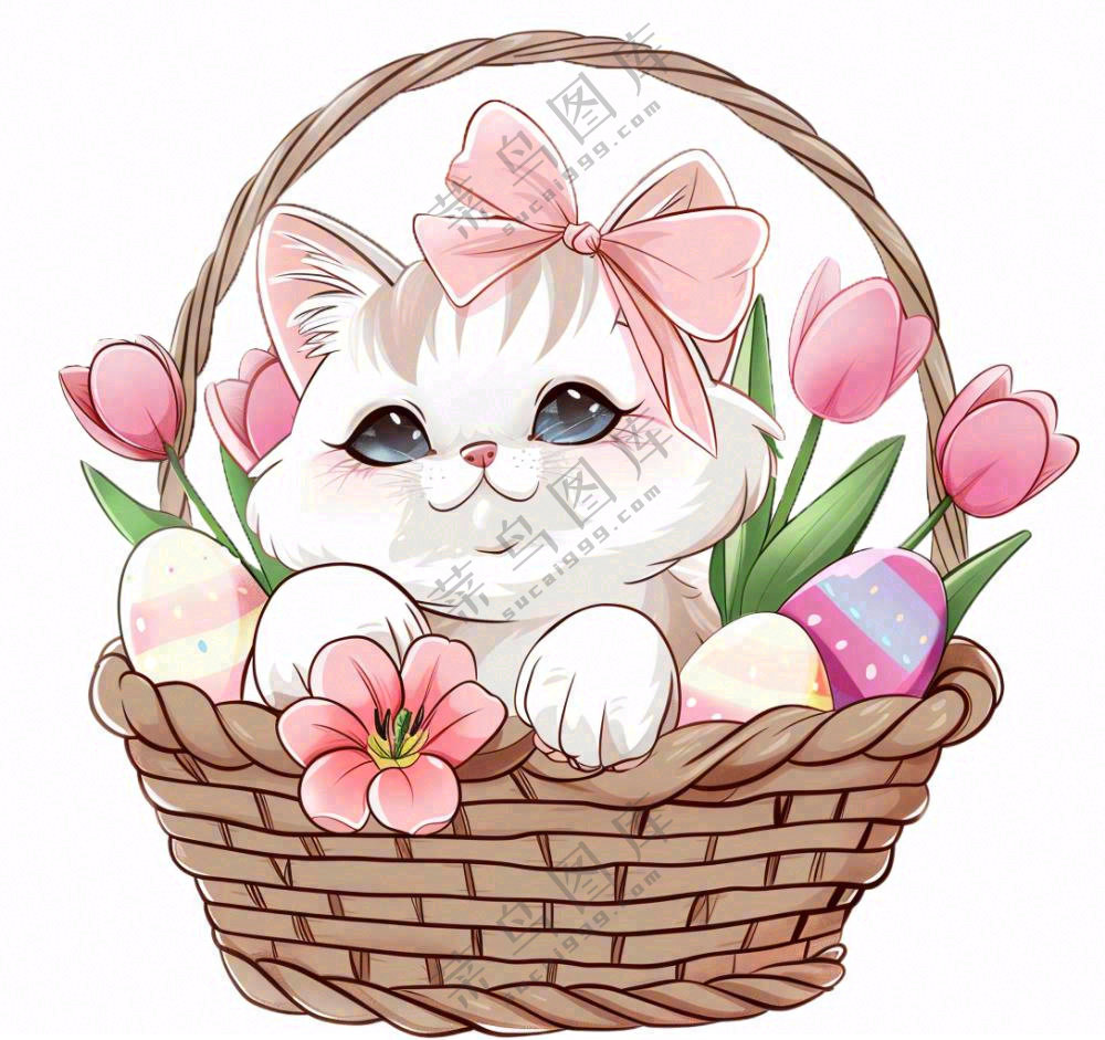 漂亮猫咪萌宠宠物卡通可爱动物免抠