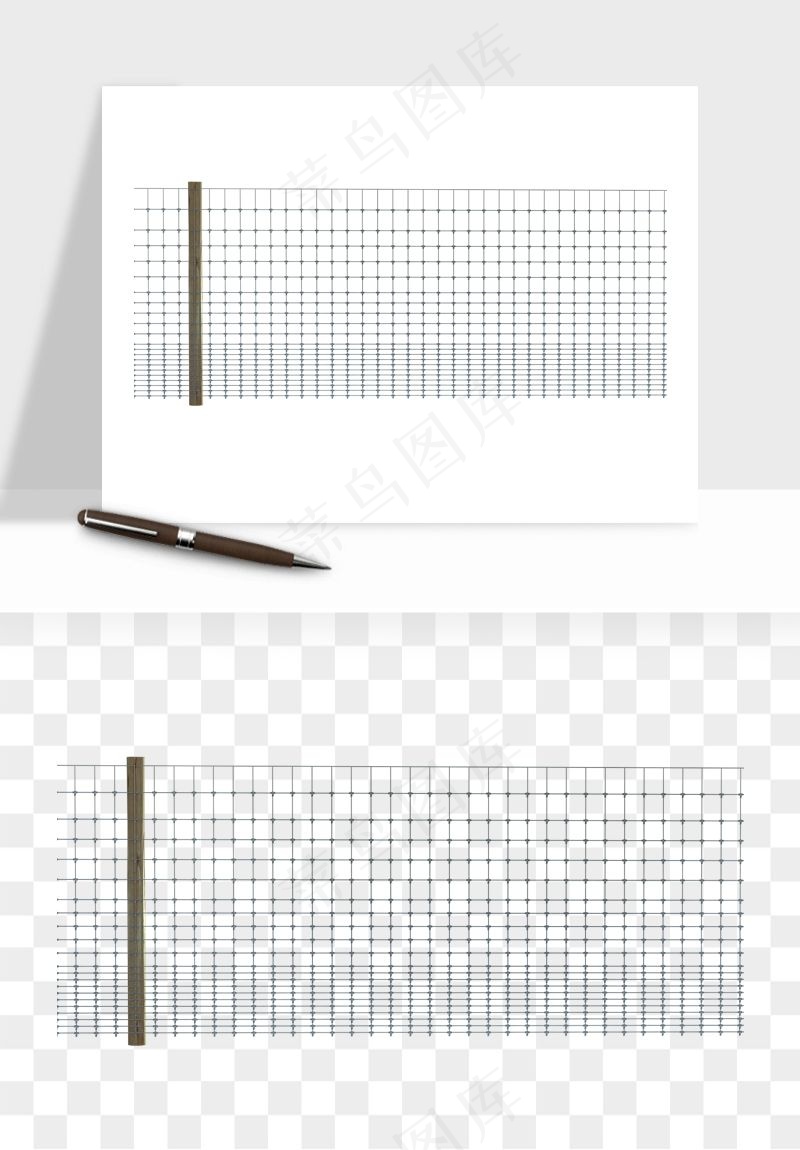 卡通铁栏杆围栏png免抠