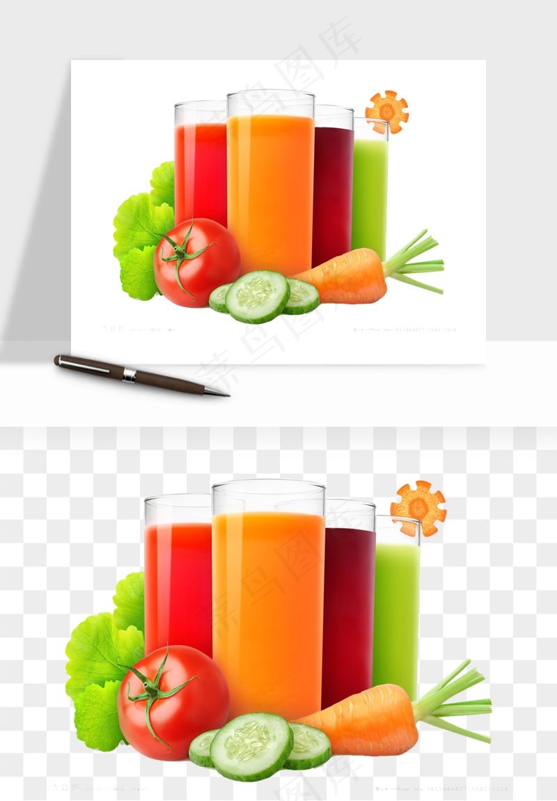 冷饮品果汁饮料png免抠图