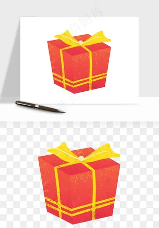 礼盒礼物png免抠