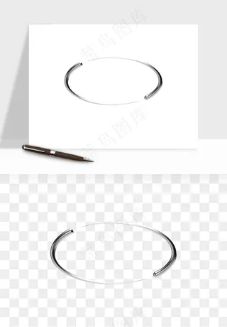 立体潮流金属质感小装饰png免抠