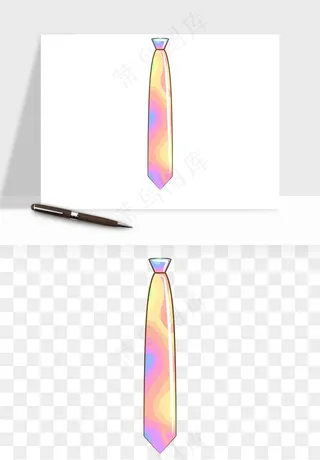 卡通领带png免抠