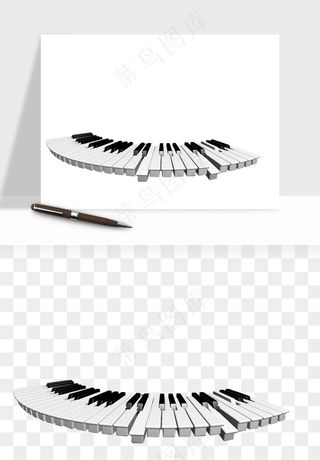 钢琴乐器琴键png免抠