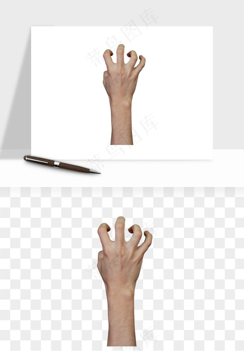 手势手部动作手指png免抠
