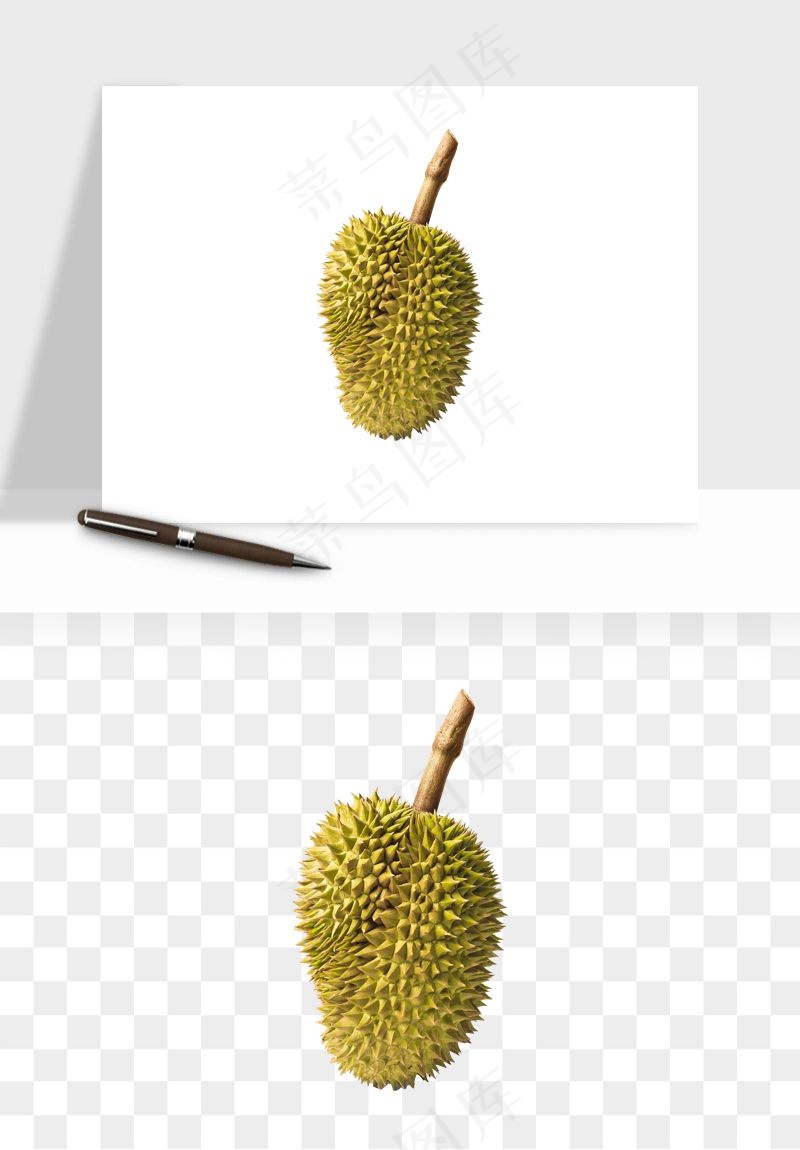 榴莲果肉水果png免抠