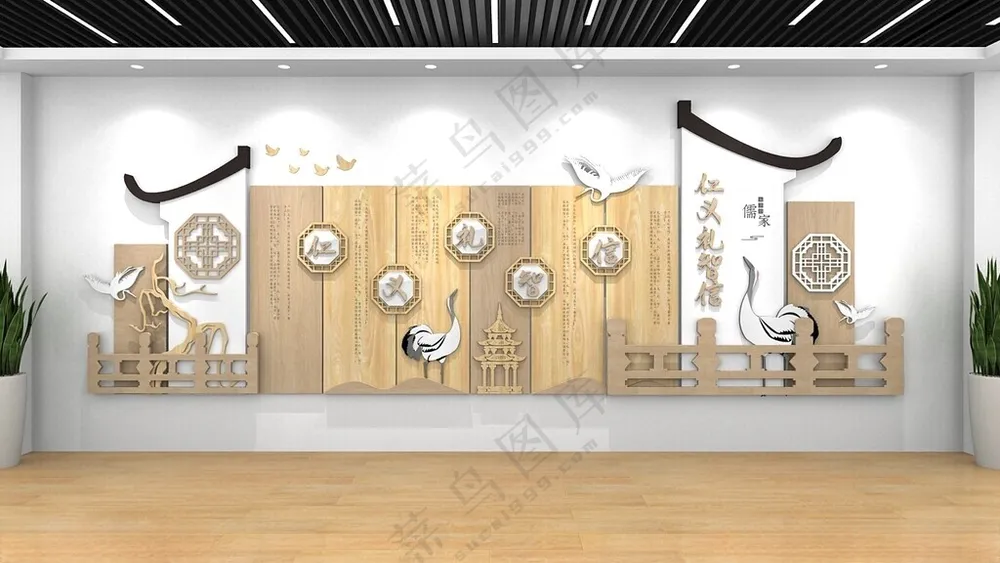 校园文化墙走廊文化墙广告设计