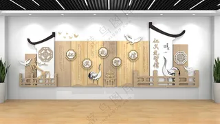 校园文化墙走廊文化墙广告设计