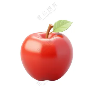 一个红色的苹果