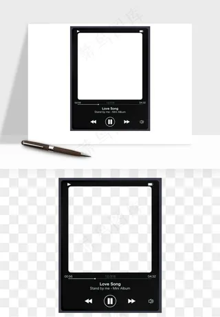 电影黑胶胶片元素png免抠