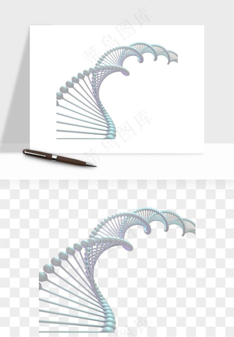 细胞水分子DNA精华成分png免抠