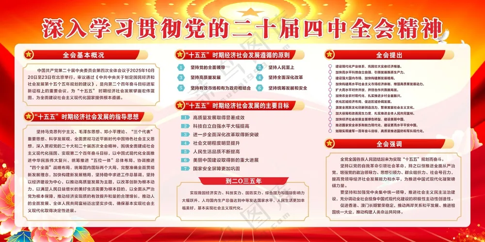二十届四中全会宣传栏