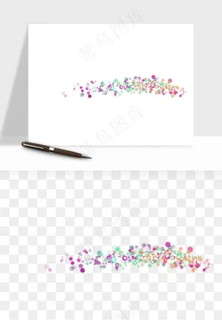 彩色光斑梦幻光点png免抠