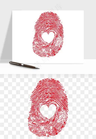 指纹手指纹路png免抠