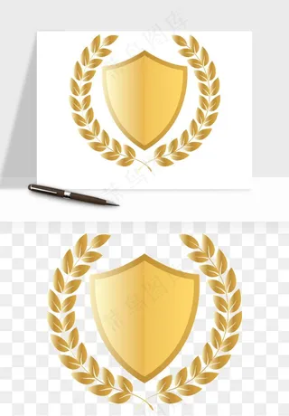 盾牌护盾认证品质徽章png免抠