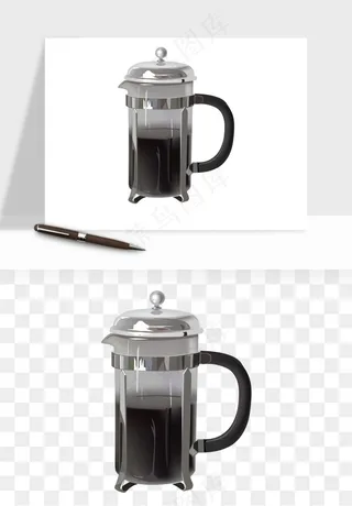 开水壶png免抠