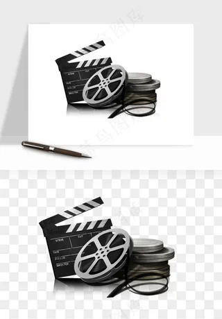 电影黑胶胶片png免抠