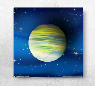 星球宇宙背景PSD分层素材