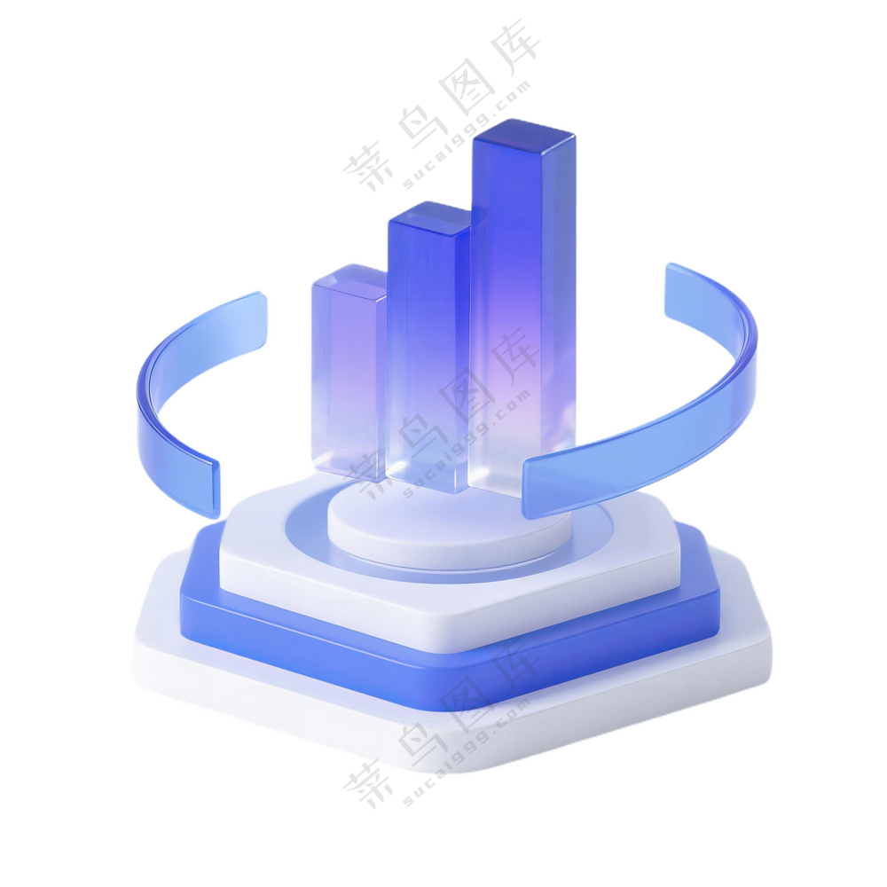 3D数据_科技感纯净3D风格图标免抠PNG素材