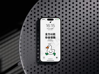 iphone14手机样机 UI界面展示 海报效果图PS模板-7