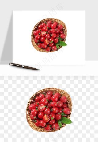 西红柿番茄圣女果png免抠