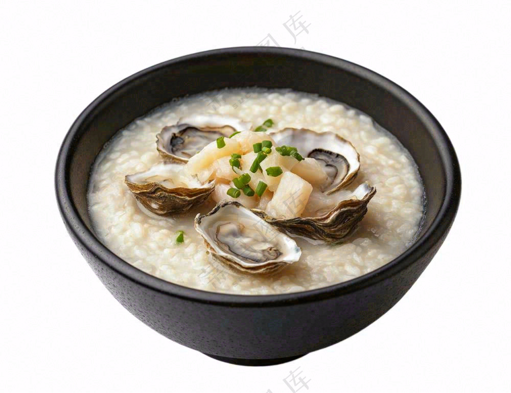 海鲜粥生蚝摄影图免抠