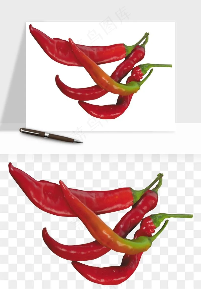红辣椒尖椒png免抠