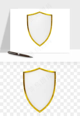 盾牌护盾认证品质徽章png免抠