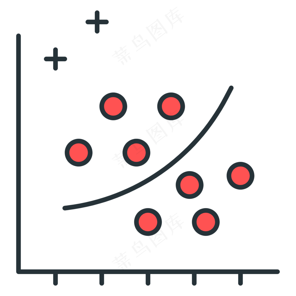 回归分析 散点图 商务线性图标 regression analysis