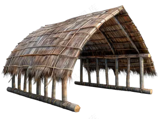 png免抠古代木构临时建筑