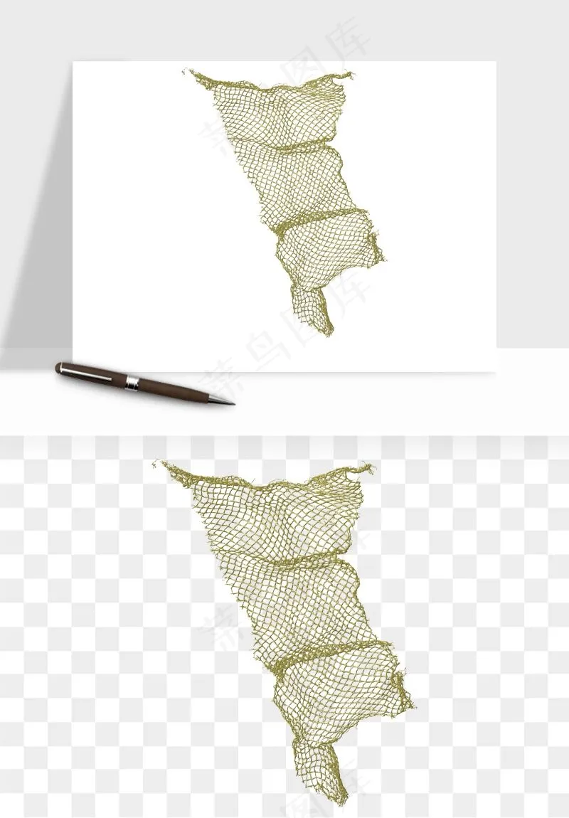 渔网捕鱼工具渔具png免抠