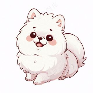 小狗宠物动物卡通插画免抠