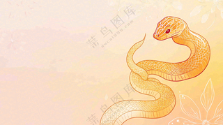 蛇年春节新年背景