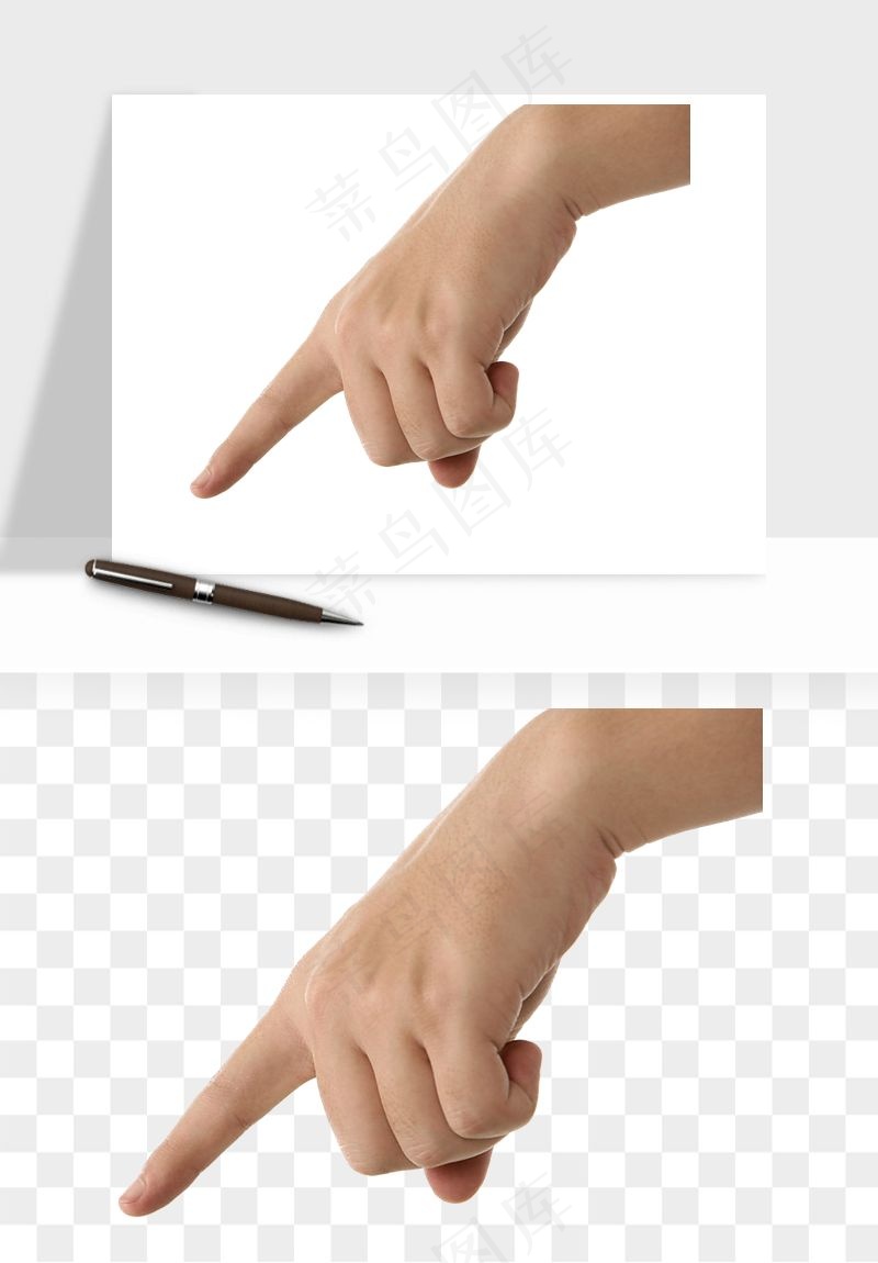 手势手部动作手指png免抠