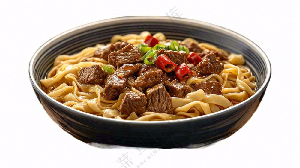 红烧牛肉面美食摄影图免抠