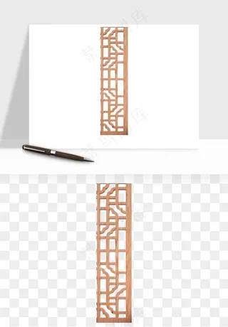 屏风国风元素png免抠
