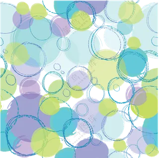 无缝拼接效果手绘泡泡创意免抠图片