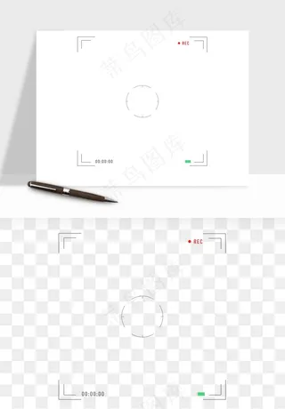 相机取景框屏幕边框png免抠