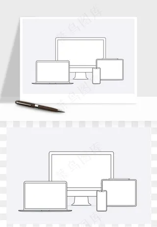 电脑科技产品png免抠