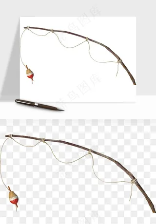 钓鱼竿png免抠