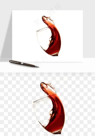 红酒玻璃酒杯png免抠